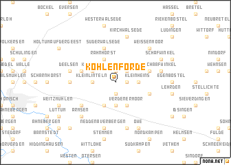 map of Kohlenförde