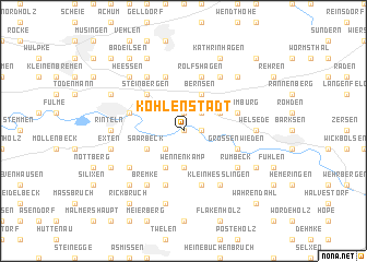 map of Kohlenstädt