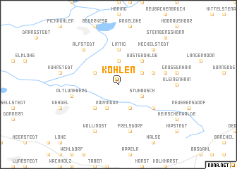 map of Köhlen