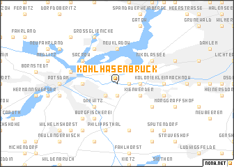 map of Kohlhasenbrück