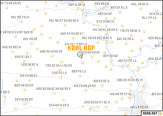map of Kohlhof