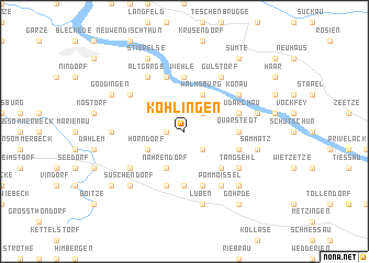 map of Köhlingen