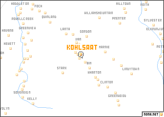 map of Kohlsaat