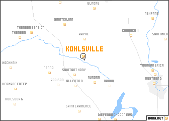 map of Kohlsville