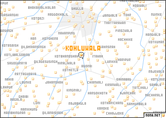 map of Kohluwāla