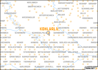 map of Kohlwald