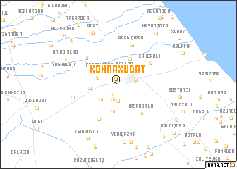 map of Köhnǝ Xudat