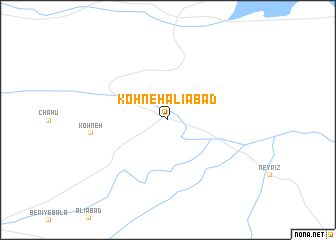 map of Kohneh ‘Alīābād