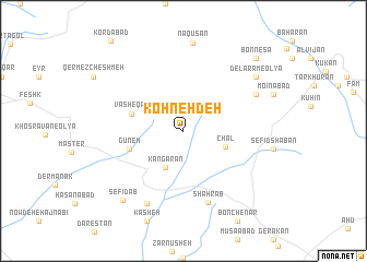 map of Kohneh Deh