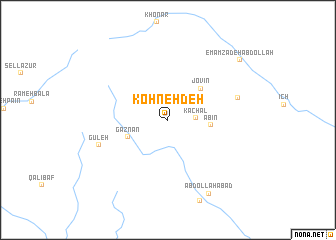 map of Kohneh Deh