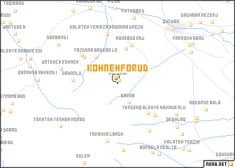 map of Kohneh Forūd