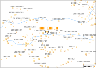 map of Kohneh Keh