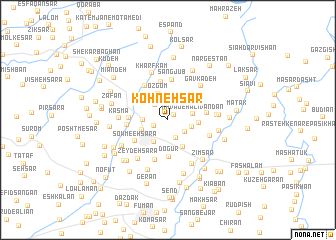 map of Kohnehsar
