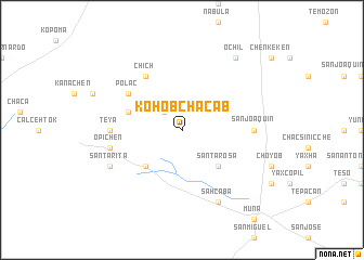 map of Kohobchacab