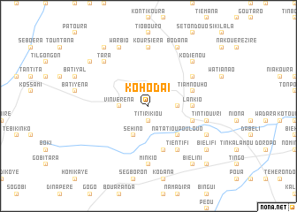 map of Kohodaï