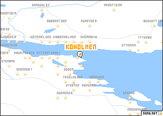 map of Koholmen