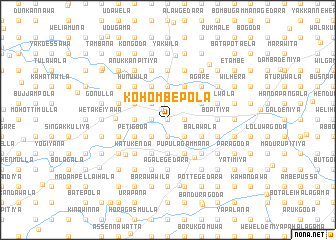 map of Kohombepola