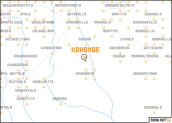 map of Kohombe