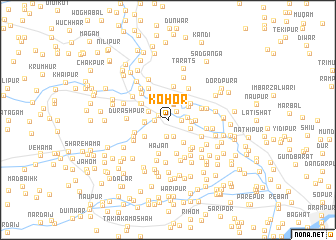 map of Kohor