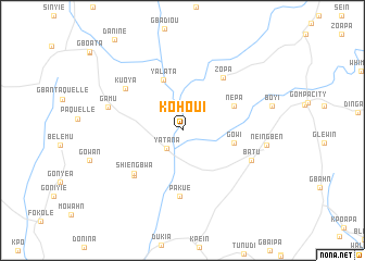 map of Kohoui