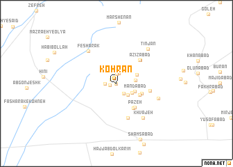 map of Kohrān