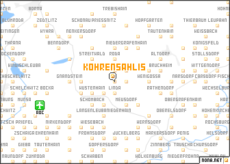 map of Kohren-Sahlis