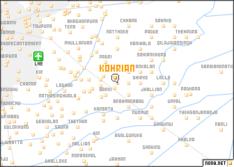 map of Kohriān