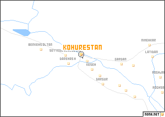 map of Kohūrestān