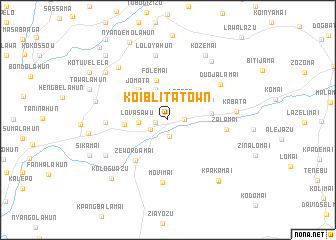 map of Koiblita Town