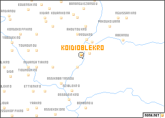 map of Koidioblekro