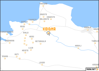 map of Koidma