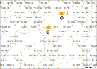 map of Koidu