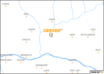 map of Koiekoie