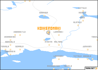 map of Koikeromäki