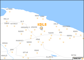 map of Koila