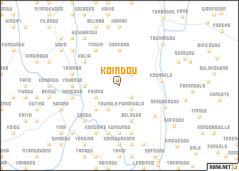 map of Koindou