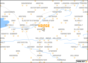 map of Köinge