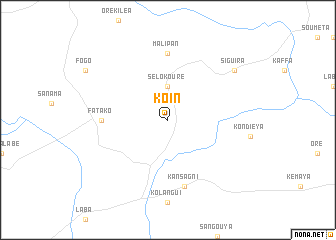 map of Koïn