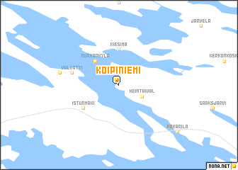 map of Koipiniemi
