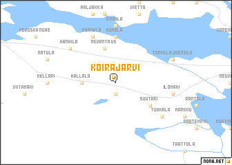 map of Koirajärvi