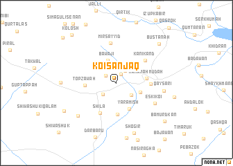 map of Koi Sanjaq