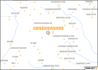 map of Koissi-Koissikro