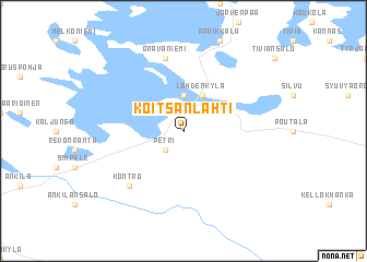 map of Koitsanlahti