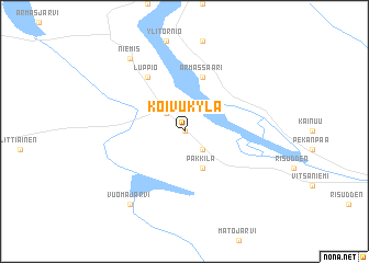 map of Koivukylä