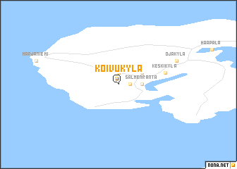 map of Koivukylä