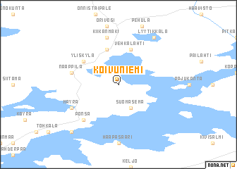 map of Koivuniemi