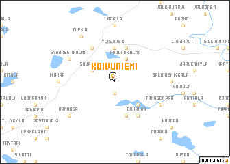 map of Koivuniemi