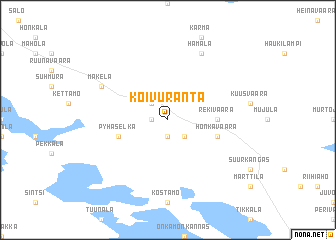 map of Koivuranta