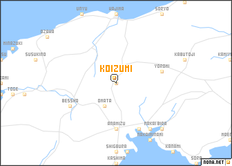 map of Koizumi