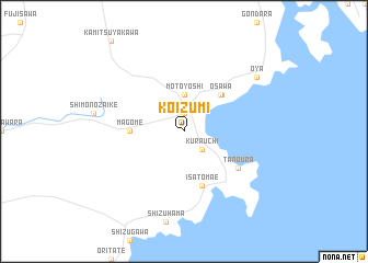 map of Koizumi